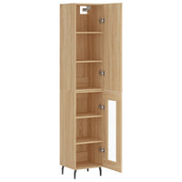 Thumbnail for Highboard Sonoma-Eiche 34,5x34x180 cm Holzwerkstoff
