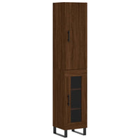 Thumbnail for Highboard Braun Eichen-Optik 34,5x34x180 cm Holzwerkstoff