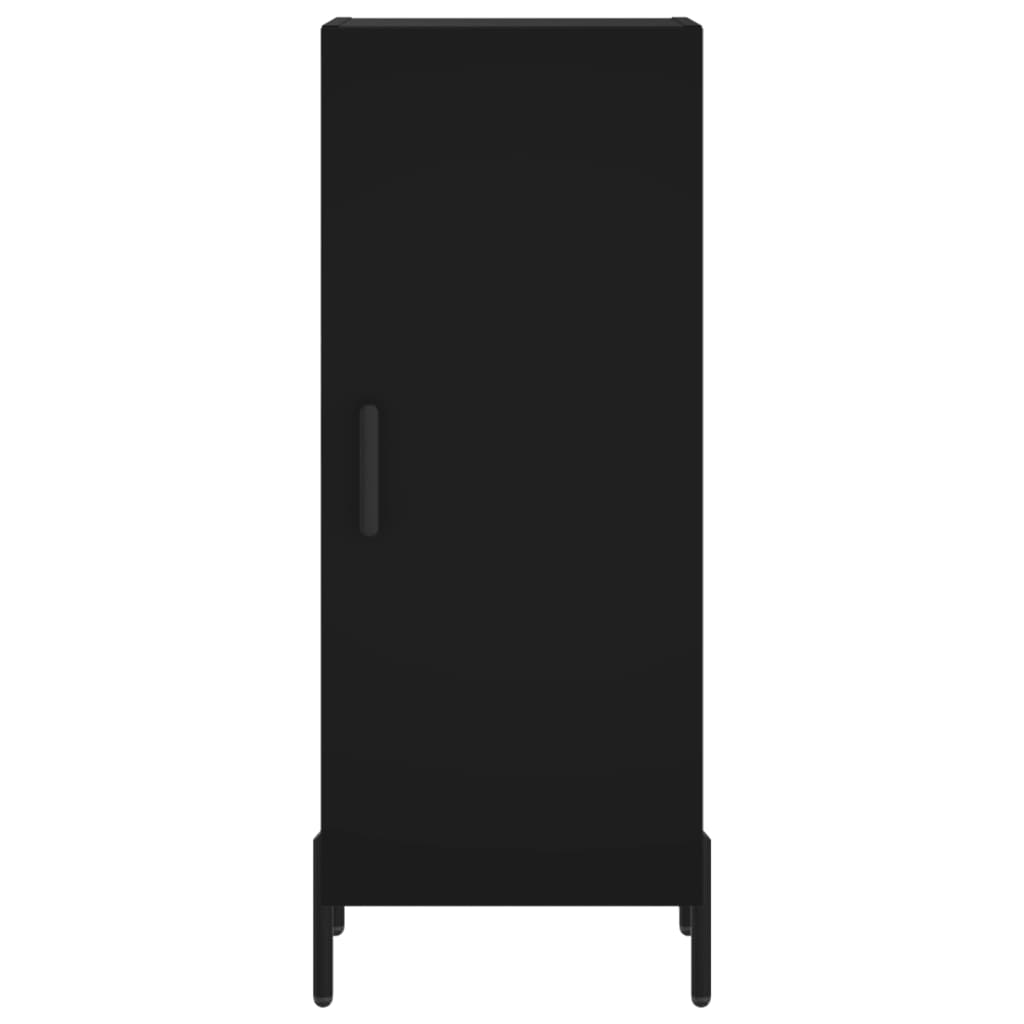 Highboard Schwarz 34,5x34x180 cm Holzwerkstoff