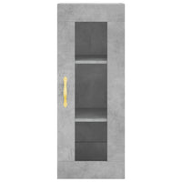 Thumbnail for Highboard Betongrau 34,5x34x180 cm Holzwerkstoff
