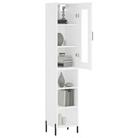 Thumbnail for Highboard Weiß 34,5x34x180 cm Holzwerkstoff