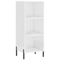 Thumbnail for Highboard Hochglanz-Weiß 34,5x34x180 cm Holzwerkstoff