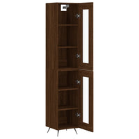 Thumbnail for Highboard Braun Eichen-Optik 34,5x34x180 cm Holzwerkstoff