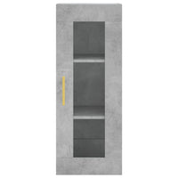 Thumbnail for Highboard Betongrau 34,5x34x180 cm Holzwerkstoff