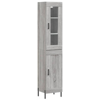 Thumbnail for Highboard Grau Sonoma 34,5x34x180 cm Holzwerkstoff