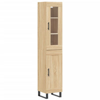Thumbnail for Highboard Sonoma-Eiche 34,5x34x180 cm Holzwerkstoff