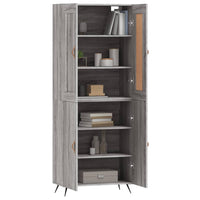 Thumbnail for Highboard Grau Sonoma 69,5x34x180 cm Holzwerkstoff