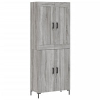 Thumbnail for Highboard Grau Sonoma 69,5x34x180 cm Holzwerkstoff