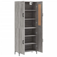 Thumbnail for Highboard Grau Sonoma 69,5x34x180 cm Holzwerkstoff