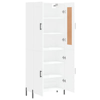 Thumbnail for Highboard Hochglanz-Weiß 69,5x34x180 cm Holzwerkstoff
