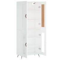 Thumbnail for Highboard Weiß 69,5x34x180 cm Holzwerkstoff