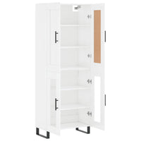 Thumbnail for Highboard Hochglanz-Weiß 69,5x34x180 cm Holzwerkstoff