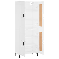 Thumbnail for Highboard Weiß 69,5x34x180 cm Holzwerkstoff