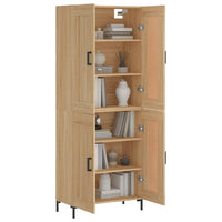 Thumbnail for Highboard Sonoma-Eiche 69,5x34x180 cm Holzwerkstoff