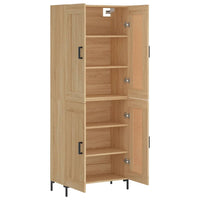 Thumbnail for Highboard Sonoma-Eiche 69,5x34x180 cm Holzwerkstoff