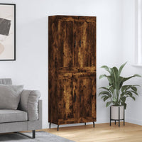 Thumbnail for Highboard Räuchereiche 69,5x34x180 cm Holzwerkstoff