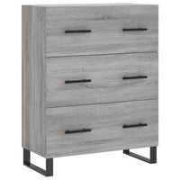 Thumbnail for Highboard Grau Sonoma 69,5x34x180 cm Holzwerkstoff