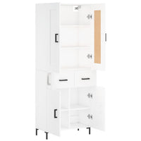 Thumbnail for Highboard Weiß 69,5x34x180 cm Holzwerkstoff