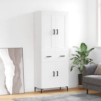 Thumbnail for Highboard Weiß 69,5x34x180 cm Holzwerkstoff