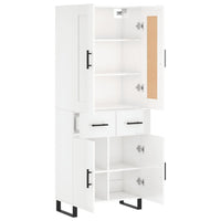 Thumbnail for Highboard Hochglanz-Weiß 69,5x34x180 cm Holzwerkstoff