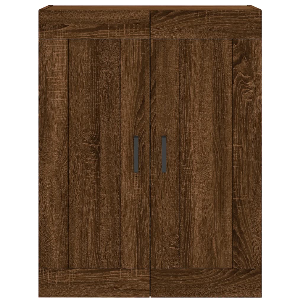 Highboard Braun Eichen-Optik 69,5x34x180 cm Holzwerkstoff
