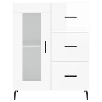 Thumbnail for Highboard Hochglanz-Weiß 69,5x34x180 cm Holzwerkstoff