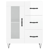 Thumbnail for Highboard Hochglanz-Weiß 69,5x34x180 cm Holzwerkstoff