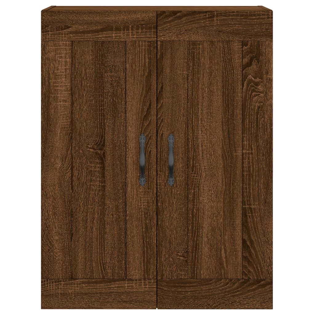 Highboard Braun Eichen-Optik 69,5x34x180 cm Holzwerkstoff