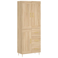 Thumbnail for Highboard Sonoma-Eiche 69,5x34x180 cm Holzwerkstoff