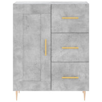 Thumbnail for Highboard Betongrau 69,5x34x180 cm Holzwerkstoff