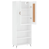Thumbnail for Highboard Hochglanz-Weiß 69,5x34x180 cm Holzwerkstoff
