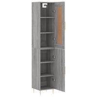 Thumbnail for Highboard Grau Sonoma 34,5x34x180 cm Holzwerkstoff