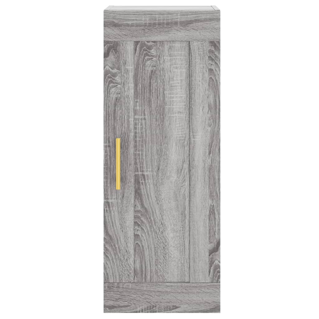 Highboard Grau Sonoma 34,5x34x180 cm Holzwerkstoff