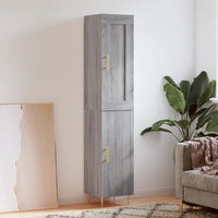 Thumbnail for Highboard Grau Sonoma 34,5x34x180 cm Holzwerkstoff