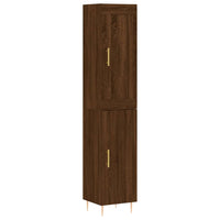 Thumbnail for Highboard Braun Eichen-Optik 34,5x34x180 cm Holzwerkstoff