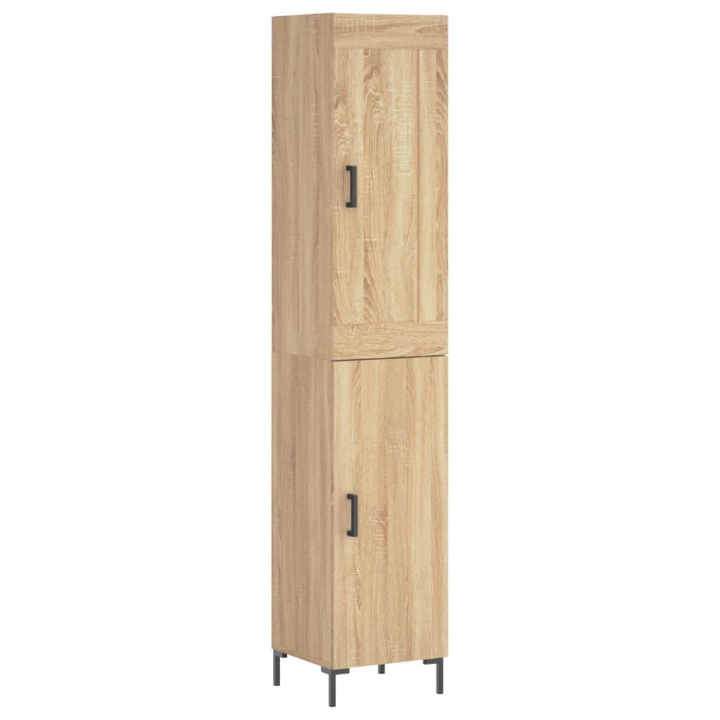 Highboard Sonoma-Eiche 34,5x34x180 cm Holzwerkstoff