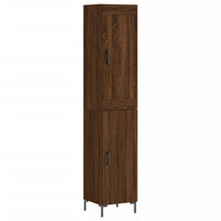 Thumbnail for Highboard Braun Eichen-Optik 34,5x34x180 cm Holzwerkstoff