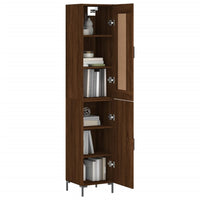 Thumbnail for Highboard Braun Eichen-Optik 34,5x34x180 cm Holzwerkstoff