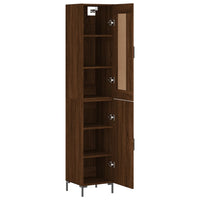 Thumbnail for Highboard Braun Eichen-Optik 34,5x34x180 cm Holzwerkstoff