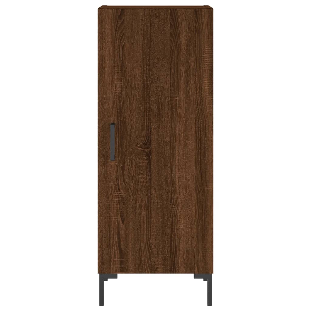 Highboard Braun Eichen-Optik 34,5x34x180 cm Holzwerkstoff