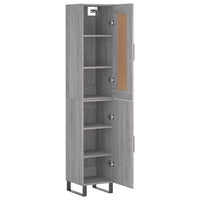 Thumbnail for Highboard Grau Sonoma 34,5x34x180 cm Holzwerkstoff