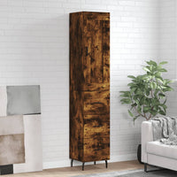 Thumbnail for Highboard Räuchereiche 34,5x34x180 cm Holzwerkstoff