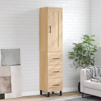 Thumbnail for Highboard Sonoma-Eiche 34,5x34x180 cm Holzwerkstoff