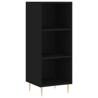 Thumbnail for Highboard Schwarz 34,5x34x180 cm Holzwerkstoff