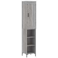 Thumbnail for Highboard Grau Sonoma 34,5x34x180 cm Holzwerkstoff