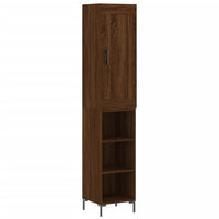 Thumbnail for Highboard Braun Eichen-Optik 34,5x34x180 cm Holzwerkstoff