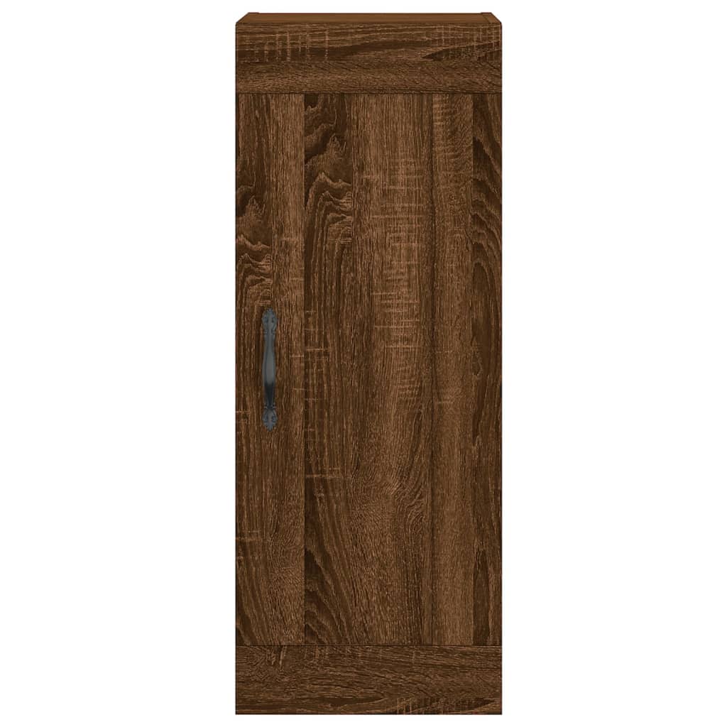 Highboard Braun Eichen-Optik 34,5x34x180 cm Holzwerkstoff
