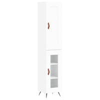 Thumbnail for Highboard Weiß 34,5x34x180 cm Holzwerkstoff