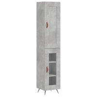 Thumbnail for Highboard Betongrau 34,5x34x180 cm Holzwerkstoff