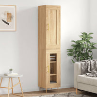 Thumbnail for Highboard Sonoma-Eiche 34,5x34x180 cm Holzwerkstoff